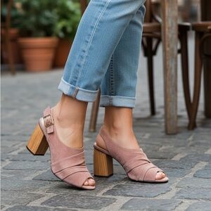 Sanctuary SA-Regal Block Heel Sandals – Desert Taupe (Size 8.5M)